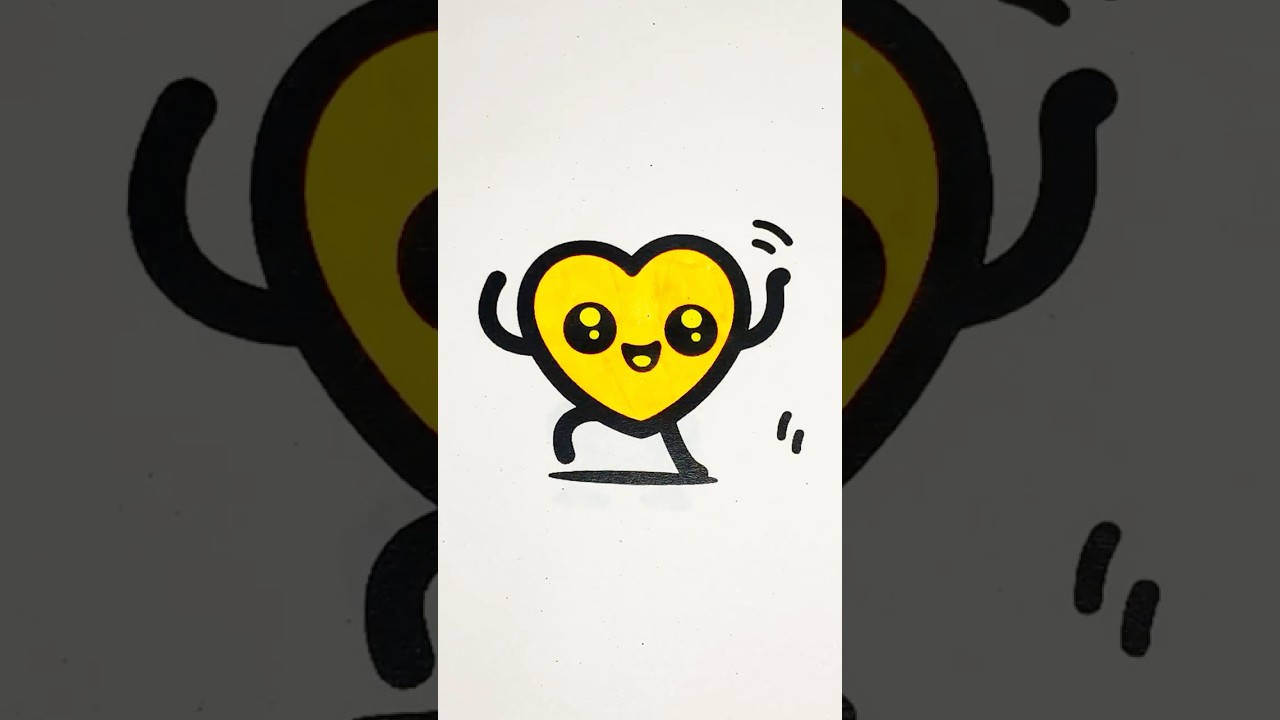 Cozy Dancing Happy Heart Coloring 💃❤️✨ | Relaxing Marker Sound ASMR 