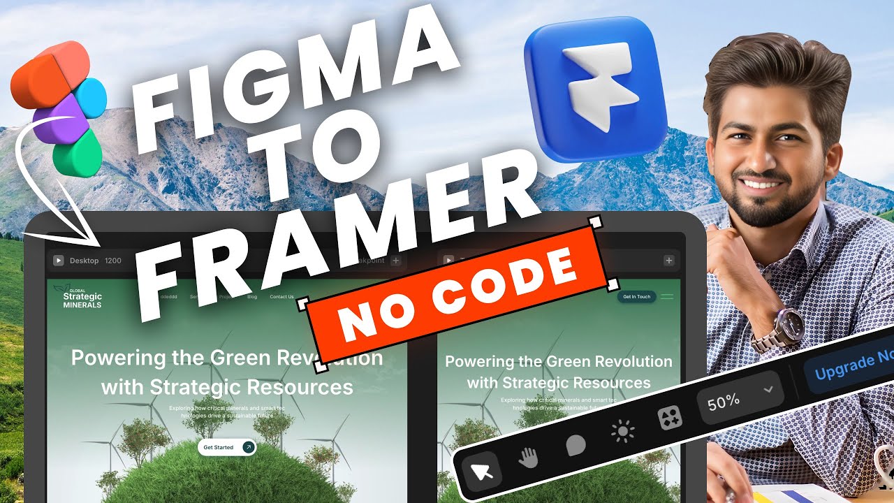 Framer No-Code Tutorial | Convert Figma Design to Website - YouTube
