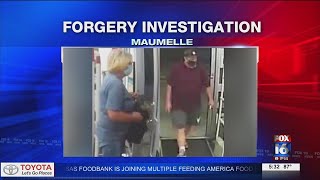 Maumelle police looking for suspects in forgery case