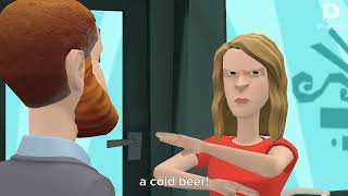 Big drunk bill force Robyn starling to drink a cold beer while grounded super time