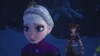 Kingdom Hearts 3 - Sora Meeting Queen Elsa (Frozen)