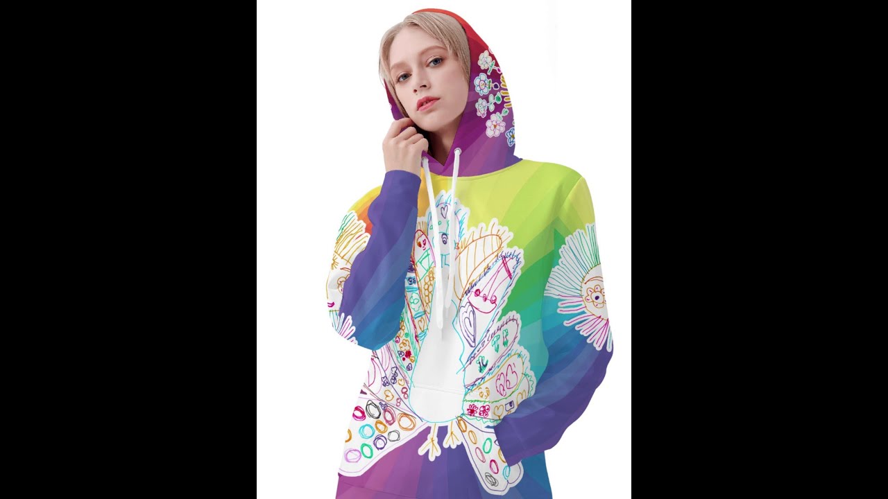 NEW Rainbow Peacock Hoodies | Mia Mai Art