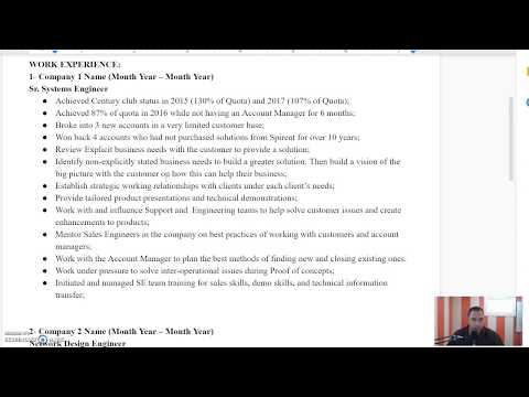 sales-engineer-resume