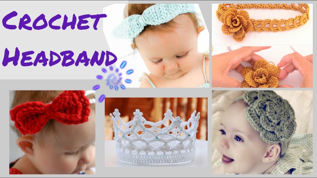 Crochet Baby Headband YouTube