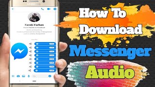 How To Download/Save Audio/ Voice on Facebook Messenger। Save Messenger Audio/Voice ।Bd Tuber Spb। screenshot 2
