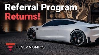 Tesla just launched a new customer referral program that allows you to
earn 1,000 miles of free supercharging and chance at founders series
roadster ...