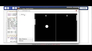 Pong game using Python and simplegui framework