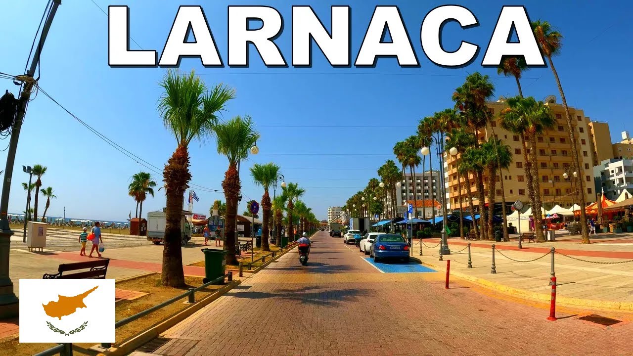 DRIVING around LARNACA CITY in CYPRUS 4K (60fps)