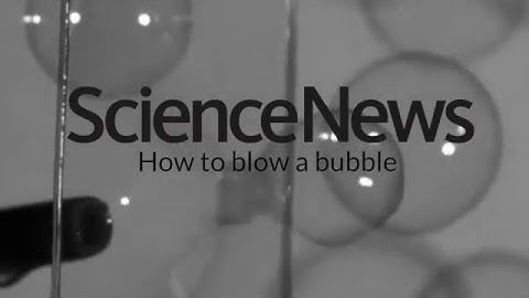 How to blow a bubble (with physics) | Science News
