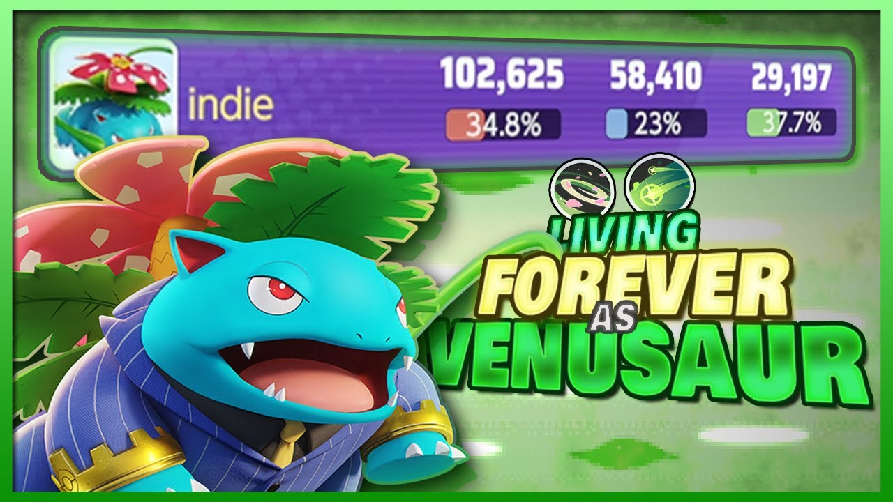 THIS BUILD CAN'T LOSE FIGHTS! | 1v9ing in MASTER RANK UNITE SOLO QUEUE as GIGA DRAIN VENUSAUR