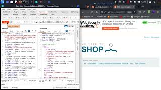 SQL Injection Listing the Database Contents on Oracle | Web Security Academy | Portswigger Labs
