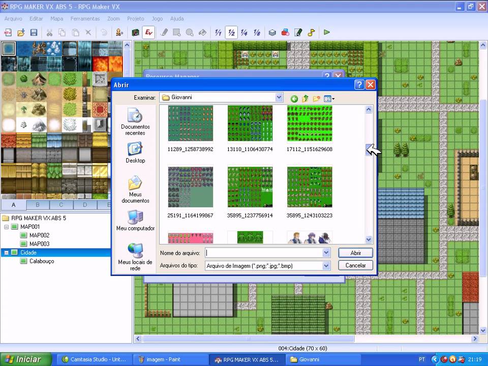 Como importar gráficos no rpg maker vx - YouTube