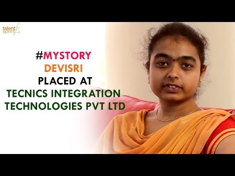 #MyStory - Devisri Placed at Tecnics Integration Technologies Pvt Ltd - #MyStory - Devisri Placed at Tecnics Integration Technologies Pvt Ltd
