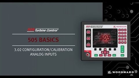 505XT Configuration/Calibration - Analog inputs