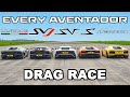 EVERY Lamborghini Aventador DRAG RACE