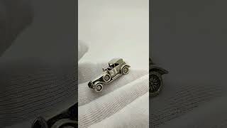 Vintage Italian Handmade Genuine Silver Luxury Old Car Miniature Figurine Silverissimo Usa