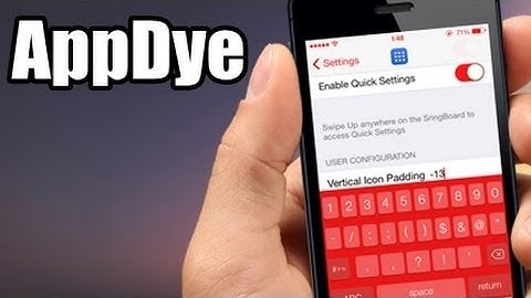 AppDye - iOS 7 Cydia Tweak