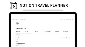How to make Notion Travel Planner | Notion Travel Planner | Notion Tutorial