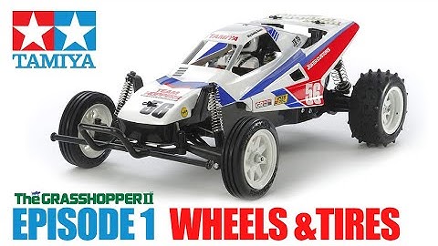 HOW TO ASSEMBLE THE WHEELS & TIRES | TAMIYA Grasshopper II 2WD Buggy Kit (2017) #tamiya #tamiyarc