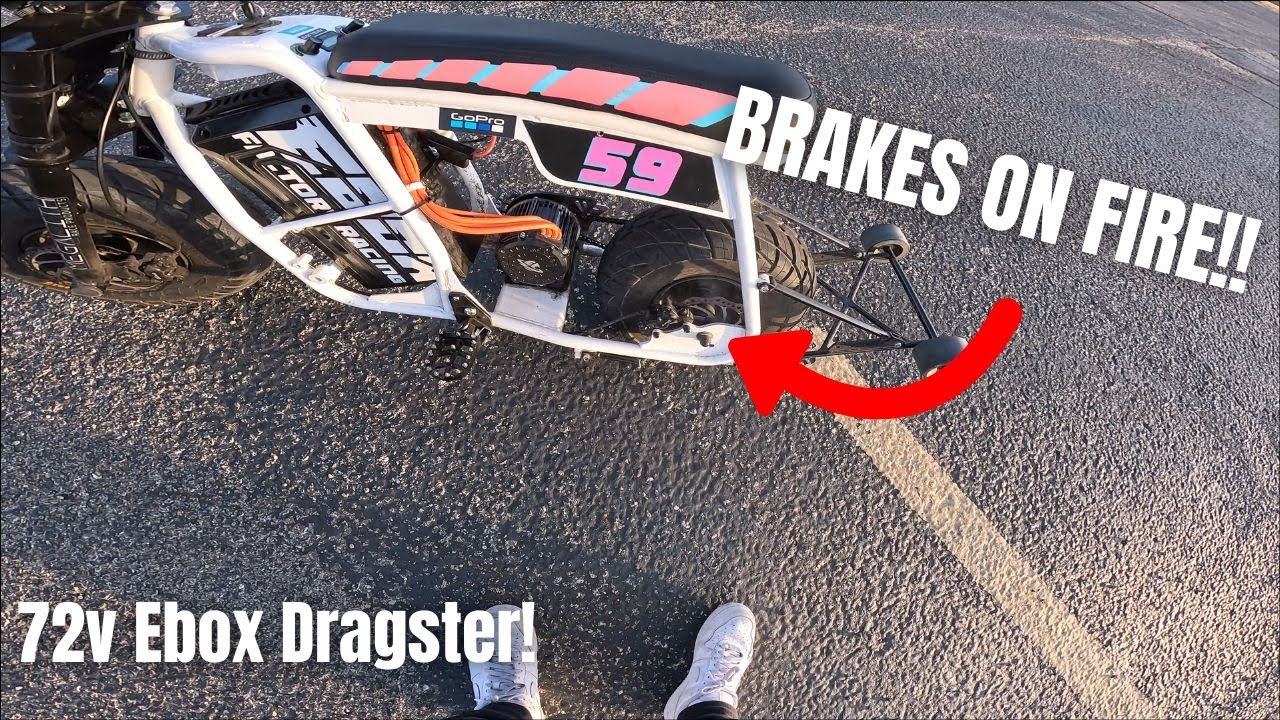 72v Ebox Dragster!! (BRAKES ON FIRE) - YouTube
