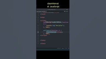 Belajar JavaScript Untuk Pemula: Cara Menggunakan Fungsi clearInterval #coding #bimbelcoding