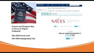 IEE Degree Evaluation for EB2 NIW | Step by Step Guide for Degree Evaluation EB2 NIW (2025 Guide)