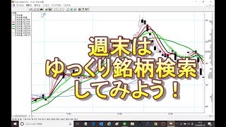 週末はゆっくり銘柄検索してみよう！