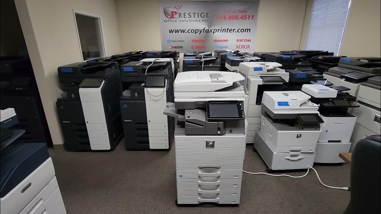 Sharp MX4071 Color Copier Printer Scanner. Meter Count is only 7kJust like New YouTube