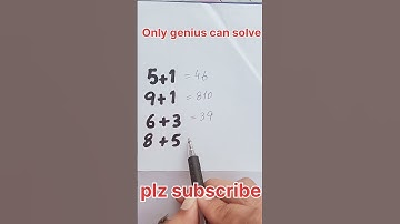 Only genius can solve