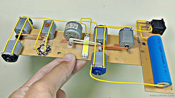 HOW TO MAKE AN AMAZING ELECTRONIC CIRCUIT USING A USED DVD DYNAMO AND A PARALLEL SYSTEM DC MOTOR