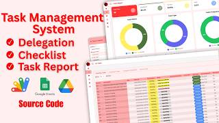 Task Management System with KPI | Delegation & Checklist | Google Sheets + Apps Script