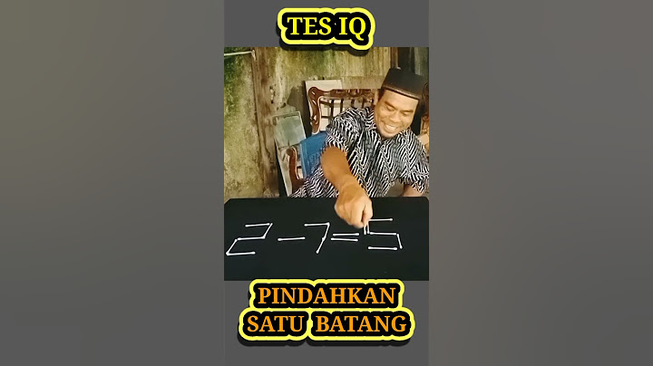 Tes IQ pindahkan satu batang korek,agar soal jadi betul.#shorts