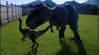 Dino Wars - T-Rex VS Gallimimus - Jurassic world evolution gameplay screenshot 5