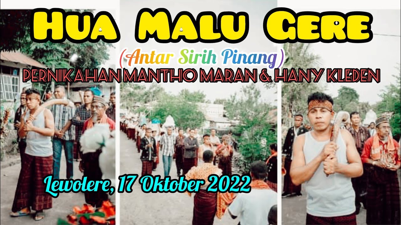 Acara Hua Malu Gere || Antar Sirih Pinang || Pernikahan Mantho Maran dan Hany Kleden