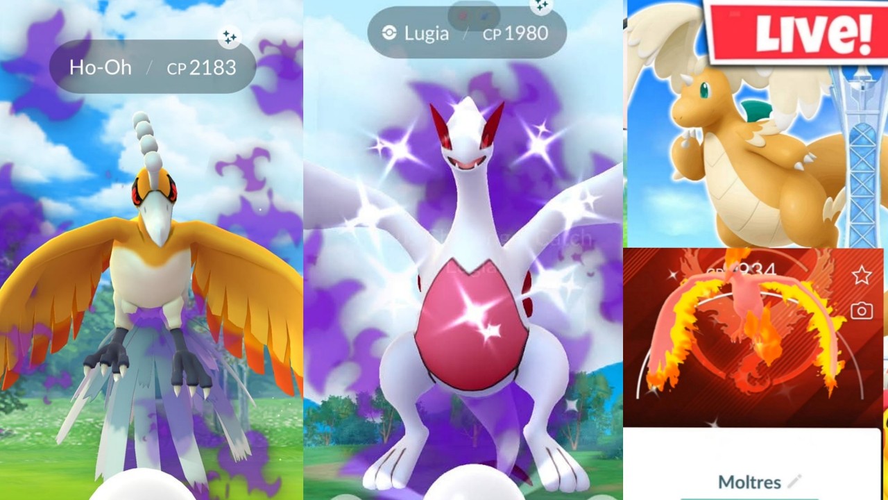 Hunting✨️Shiny Shadow Lugia & Ho-oh On Road To Kalos in Pokemon Go