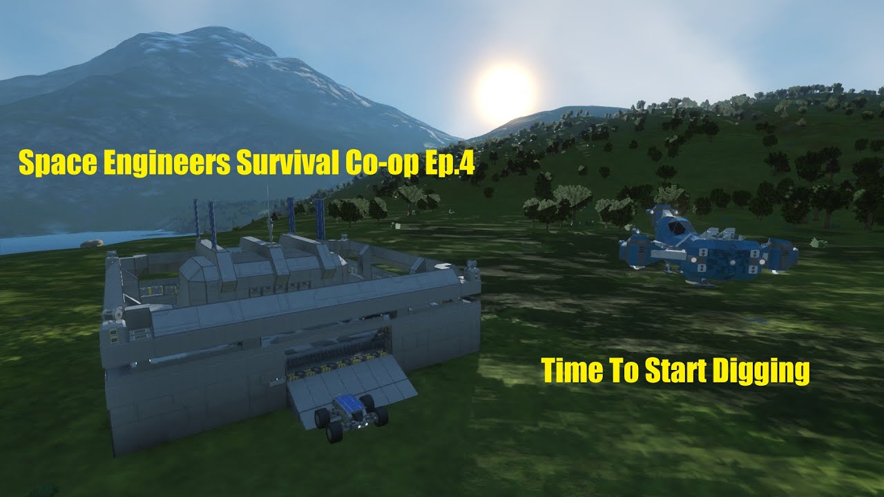 Space Engineers Survival Co-op ep.4 - Time To Start Digging - YouTube