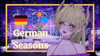 | ASMR | Cozy German Seasons Lesson 🍃 | Soft Spoken | screenshot 3