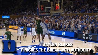 Duke's Jaylen Blakes Finishes The Break With Authority