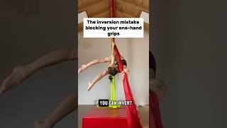 From aerial silks inversions to one hand grips #shorts #aerialsilks #aerial #acrobatics #circus