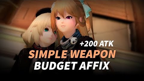 PSO2 Global - Simple 200 ATK Affixing for 8 Slot Rivalate Weapon