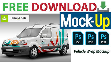 Vehicle Wrap MockUp PSD File Free Download | How to apply Car Wrap mockup in photoshop cc