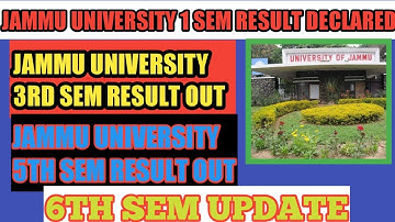 JAMMU UNIVERSITY 1,3,5TH SEM RESULT UPDATE DECLARED GOOD NEWS🤗🤗🤗🤗
