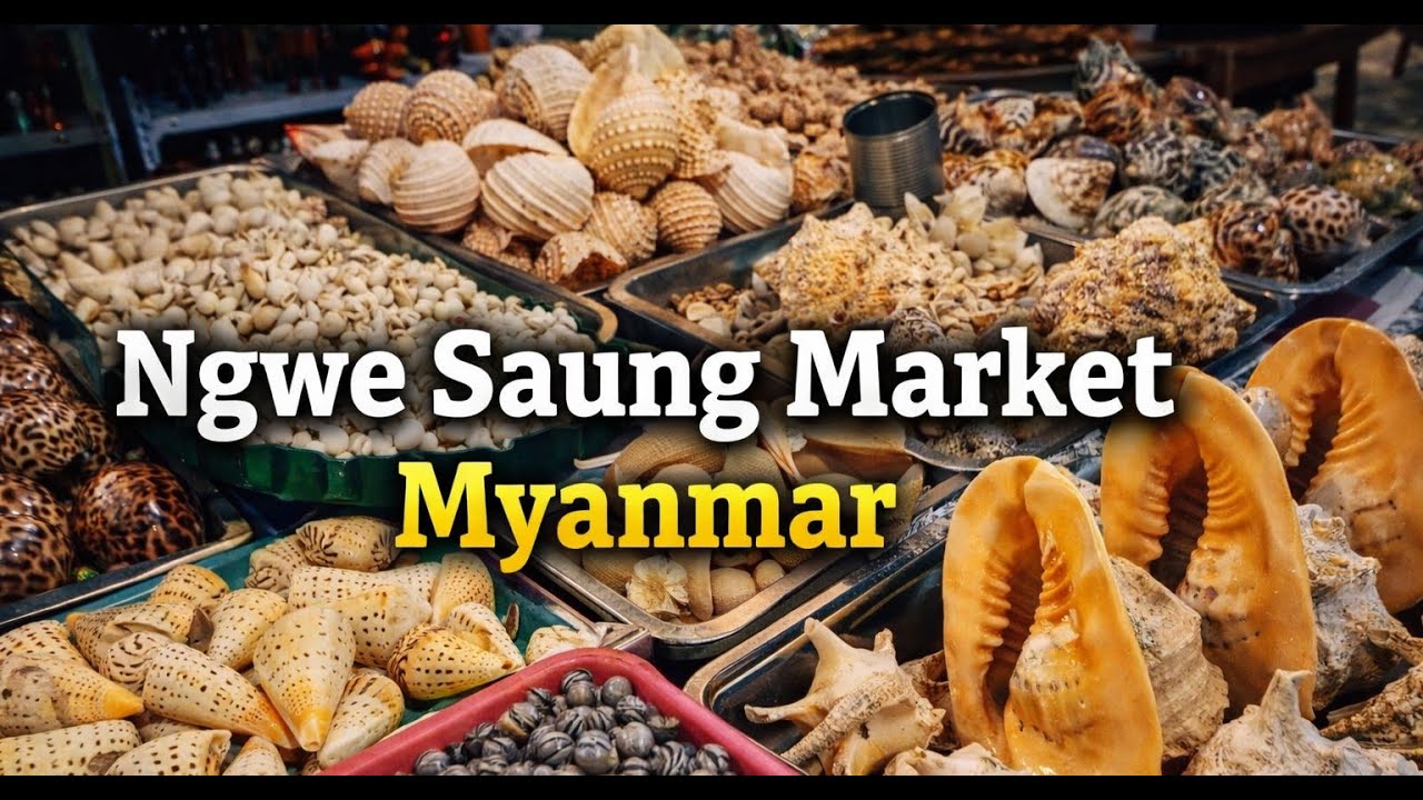 Ngwe Saung Market, Myanmar 🇲🇲!