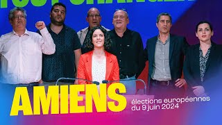 Meeting à Amiens avec Manon Aubry, François Ruffin, Marina Mesure et Anthony Smith