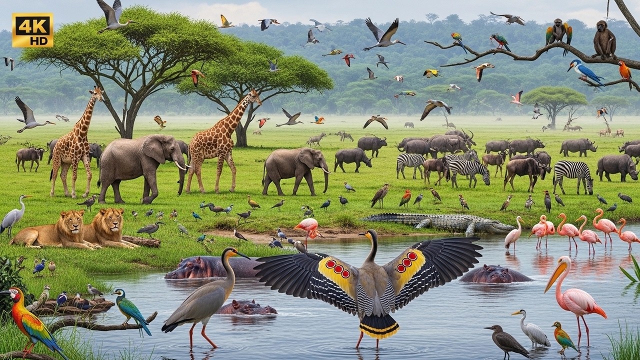 100 Incredible Animals of the Wild – Rare Wildlife Moments in 4K Nature 🐅🌍