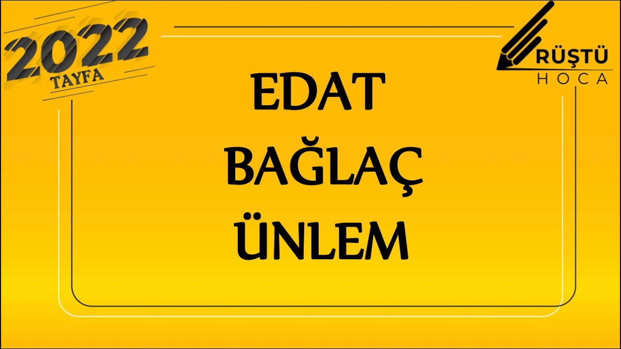 28) Sözcük Türleri / Edat, Bağlaç, Ünlem / RÜŞTÜ HOCA