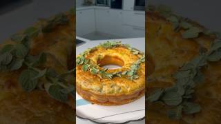 الكيكة المالحة - كيكة الزعتر الأخضر والجبنة - على طريقة الشيف امتياز الجيتاوي #shortvideo #امتياز