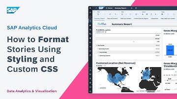 How to Format Stories Using Styling and Custom CSS: SAP Analytics Cloud