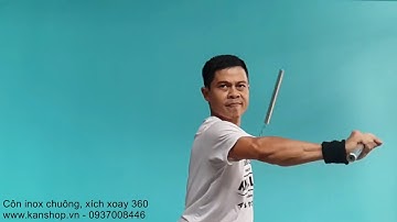 [Nunchaku - SLOW MOTION #13] CÔN INOX CHUÔNG, XÍCH XOAY LINH HOẠT. #Kanshop. #Nunchaku. Kanclub