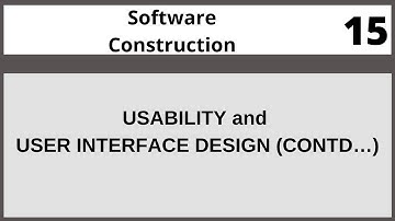 What is Usability Design Process|Software Construction in hindi Urdu CSE299 LECTURE 15